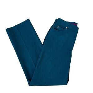 Ralph Lauren Green High-Waisted Pants - Size 12 - Made in Hong Kong
